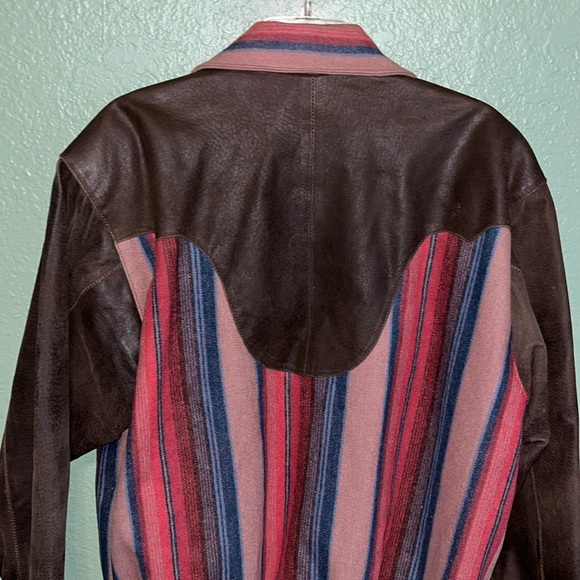 Vintage Grizzly Outfitters Wool Leather Bomber Jacket - Picture 9 of 12
